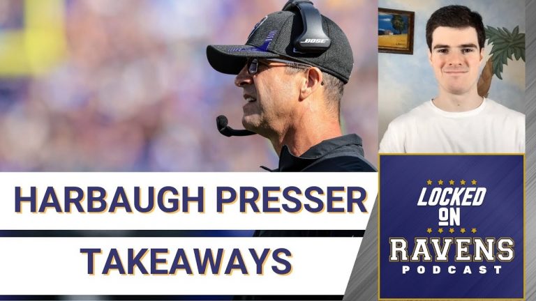 Discussing what Baltimore Ravens head coach John Harbaugh had to say at the 2022 NFL owners meetings