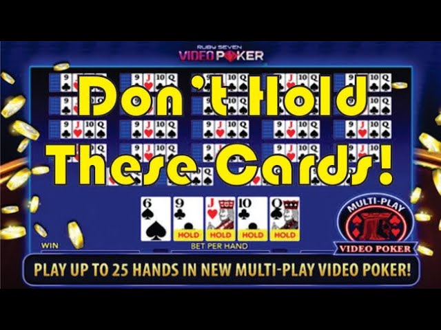 Don’t Hold These Cards In Video Poker (Jacks Or Better) Or You’ll Be Losing Money On Every Hand!