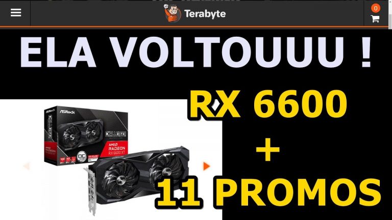 ELA VOLTOUUU ! RX 6600 NA ÁREA + 11 PROMOS NA TERABYTE ! VEM COMIGO 24/03