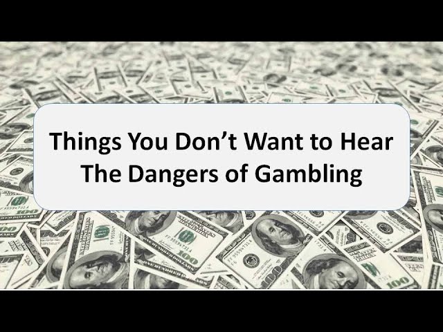 Evening Worship 3-6-22 The Dangers of Gambling