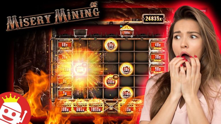 FIRST MASSIVE BIG WIN HIT ON THE NEW MISERY MINING SLOT!!