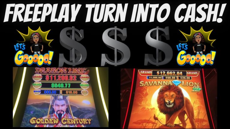 FREEPLAY TURN INTO CASH #slots #casino #slotplay #freemoney #slotmachines #dragonlink #savannalion