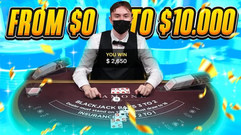 FROM $0 TO $10.000 ON BLACKJACK! (insane)