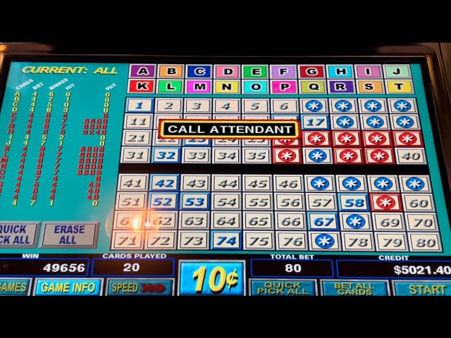 Fastest Jackpot of my Career Multicard Keno $.10 $8 Bet #kenonation