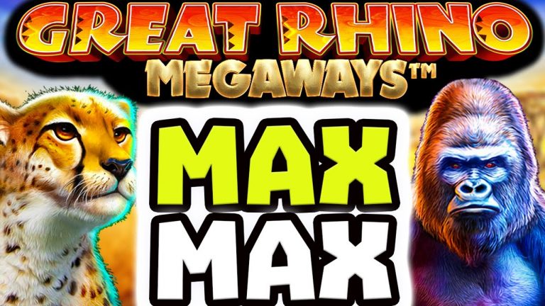 GREAT RHINO MEGAWAYS SLOT FIRST SPIN RETRIGGER BONUS BUY MAX SPINS MAX MULTIPLIER & BIG WINS