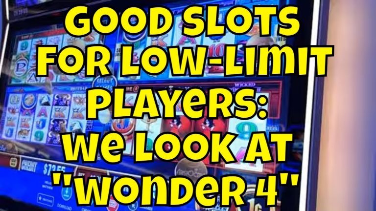 Good Slot Machines for Low-Limit Players: We Look at “Wonder 4”