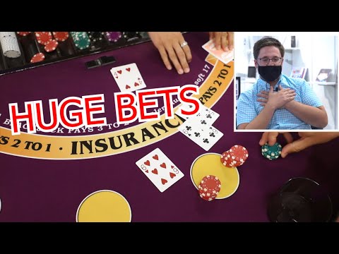 HUGE BETS10 Minute Blackjack Challenge – WIN BIG or BUST #126