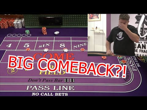 HUGE COMEBACK!30 Roll Craps Challenge – WIN BIG or BUST #115