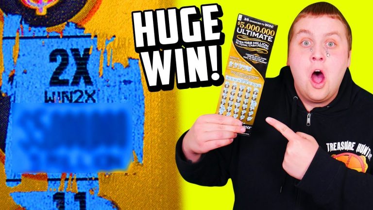 HUGE WIN! $5,000,000 Ultimate Lottery Ticket JACKPOT!