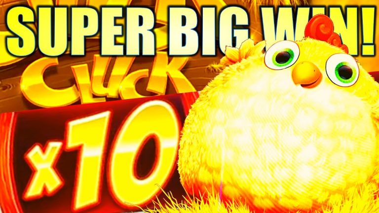 HUGE WIN!! X10 BIG FAT CHICKEN!!! CLUCK CLUCK CASH Slot Machine (AGS)