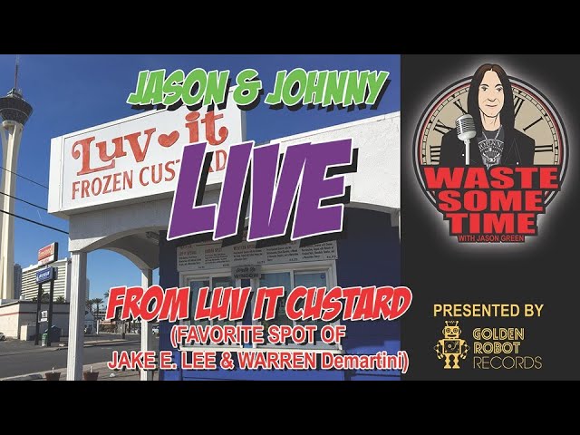 Johnny Monaco Joins Me LIVE From Luv-It Custard – Favorite Spot of Jake E. Lee & Warren Demartini