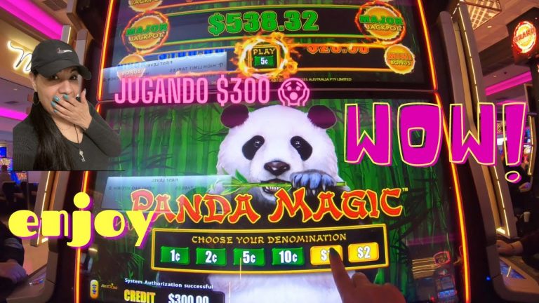 Jugando $300 Dolares en maquina de Panda Magic Dragon Link #casino #tragamonedas #yaamava