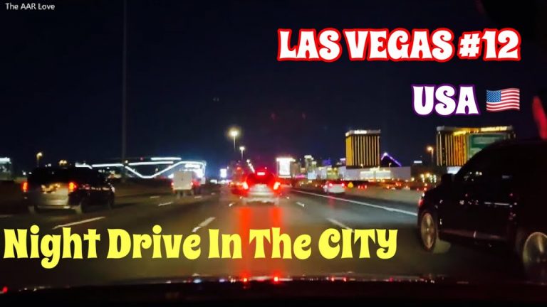 LAS VEGAS Trip in March 2022 #12 | Night Drive in Las Vegas Strip, USA