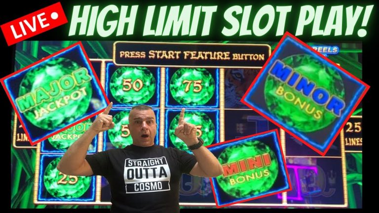 LIVE! High Limit Slot Play From Las Vegas! (3 Handpays!)