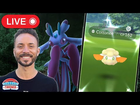 LIVE! *Lush Jungle* Boosted Cottonee In Parks | Pokémon GO