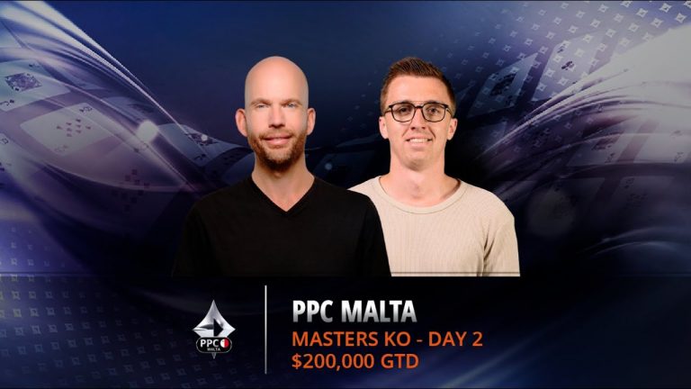 LIVE: PPC Malta [ONLINE] #03-M – Masters KO – Day 2 | $200,000 Gtd | partypoker