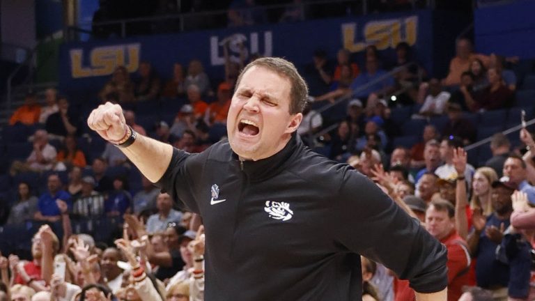 LSU’s Will Wade, players, after falling to Razorbacks at SEC Tournament