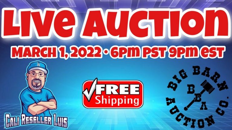 Live Auction With Big Barn Auction Company