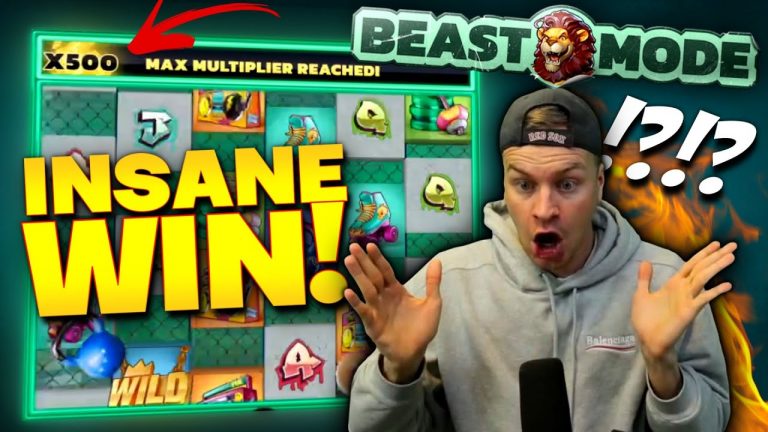 MAX LEVEL WIN ON NEW BEAST MODE SLOT! (Insane Bonus)