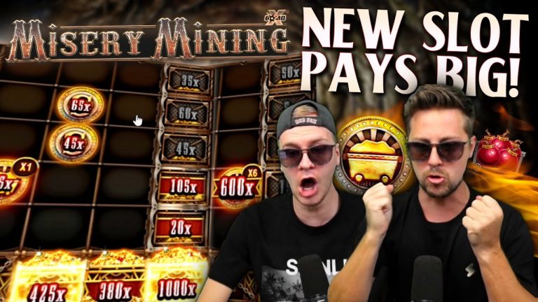 MEGA BIG WINS on NEW Misery Mining Slot! (Highlights)