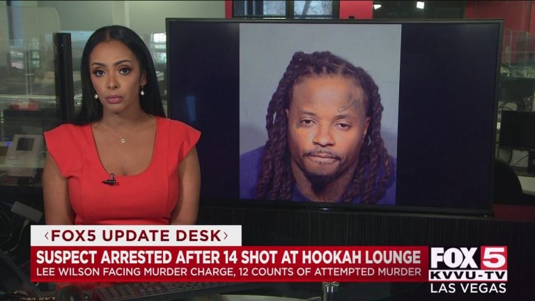 Man arrested in connection with shooting of 14 people at Las Vegas hookah lounge