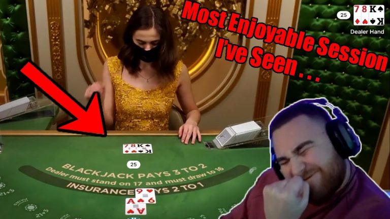 Most Enjoyable BlackJack Ive Seen | LosPollosTV | Full Session