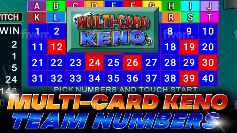 Multi-Card Keno Team Numbers