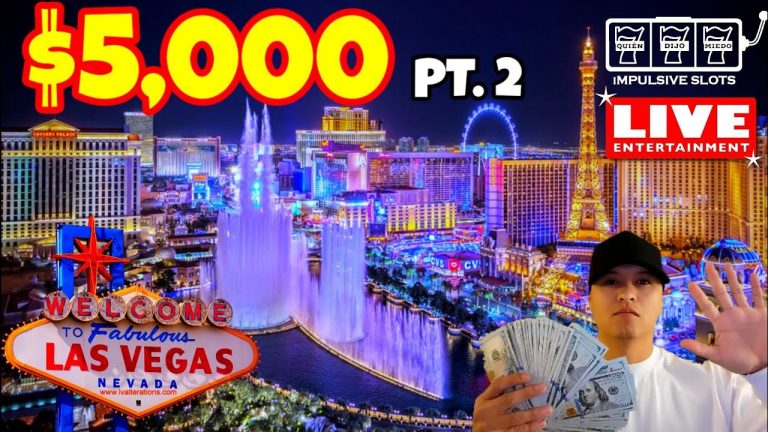 Part 2: $5,000 GROUP PULL LIVE CASINO SLOT PLAY 2022 IN LAS VEGAS #impulsiveslots #Casino