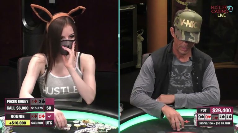 Poker Bunny vs RONNIE: 33 vs KQs … I mean I’m like five times calling and then O_O