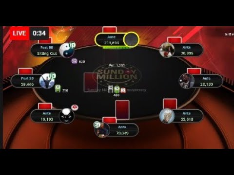 Pokerstars Sunday Million CHIP LEADER RAIL | $10 Million Guaranteed