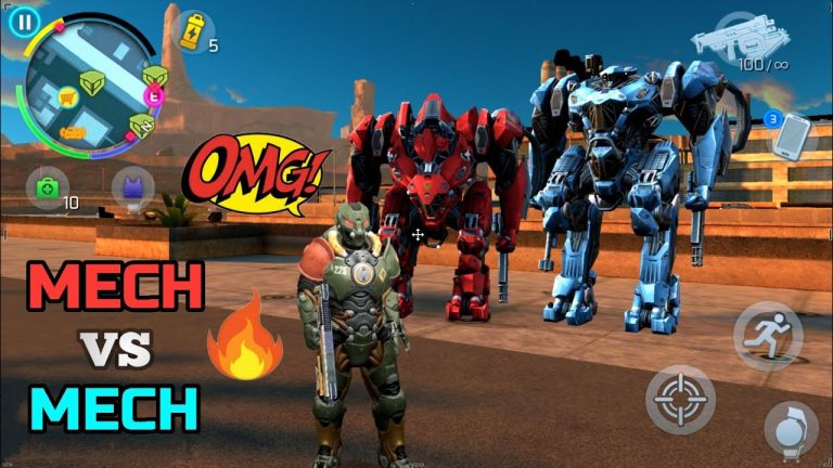 RED MECH ROBOT VS SKY BLUE MECH ROBOT | STEEL GUARD GANGSTAR VEGAS | NEW EVENT AND NEW BATTLE PASS