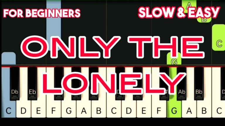 ROY ORBISON – ONLY THE LONELY | SLOW & EASY PIANO TUTORIAL