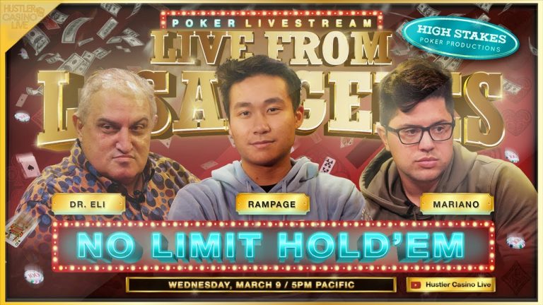 Rampage, Mariano, Dr. Eli & Sonny Play $10/20/40 No Limit Hold’em – Commentary by RaverPoker