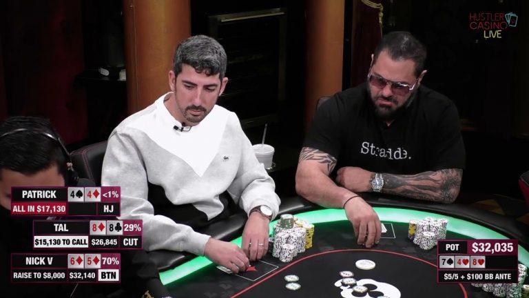 Straight vs Set vs Set!!! $80,000 Pot!!!