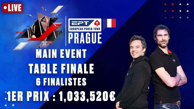 TABLE FINALE – EPT Prague avec plus d’un million d’euros pour le 1er prix PokerStars en Français