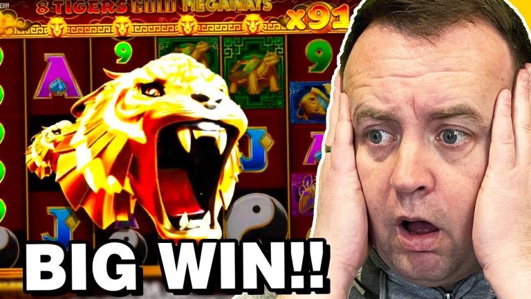 Unbelievable BIG WIN on 8 Tigers Gold Megaways Slot!