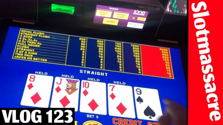 Vegas Trippin and Sippin! High Limit Video Poker VLOG 123