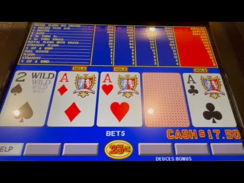 Video Poker: Deuces Wild Bonus Poker Progressive Session!