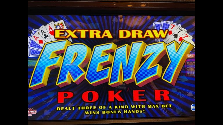 Video Poker: Extra Draw Frenzy Triple Double Video Poker Session