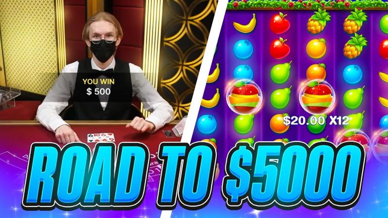 WILD BEACH PARTY x ROAD TO $5000 ON BLACKJACK!