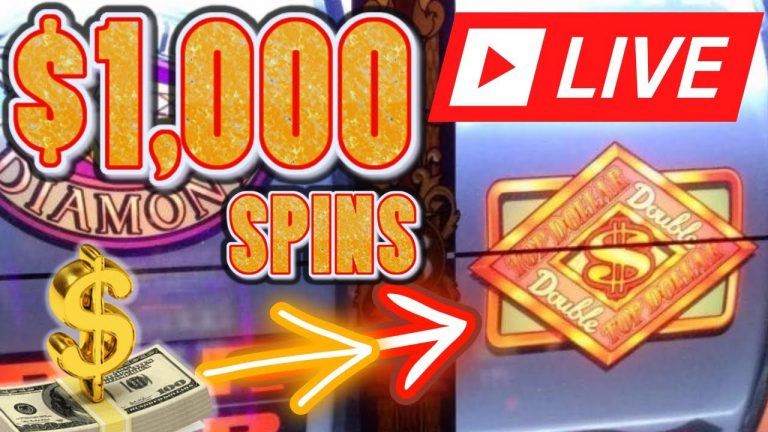 $1,000 SPINS Massive High Limit Slots Live from Las Vegas!