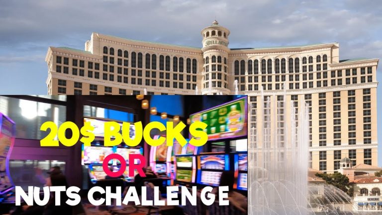 20$ Bucks or nuts challenge BELLAGIO CASINO LAS VEGAS