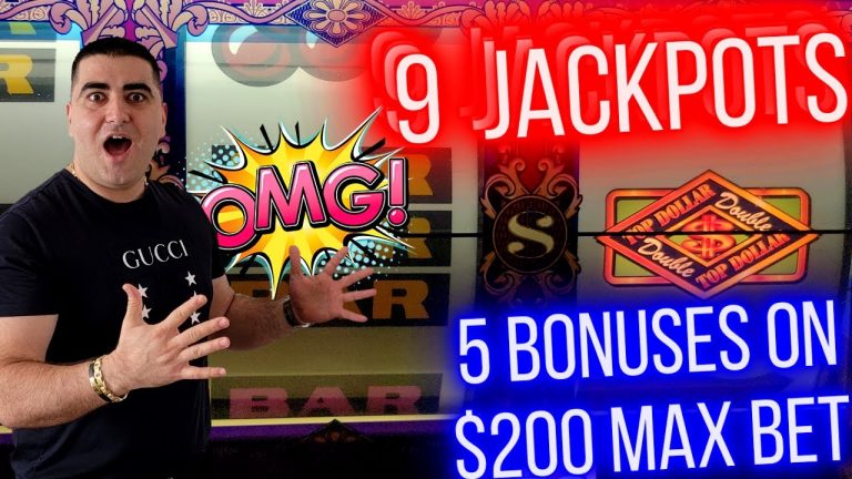 $200 Max Bets & 9 HANDPAY JACKPOTS On High Limit Slots – Luxurious Penthouse Tour