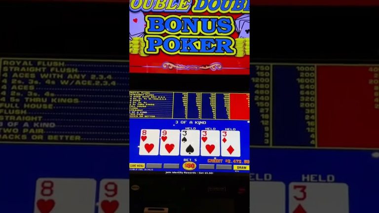 $250 HAND OF POKER Dealt Trips + turned it into a JACKPOT #shorts