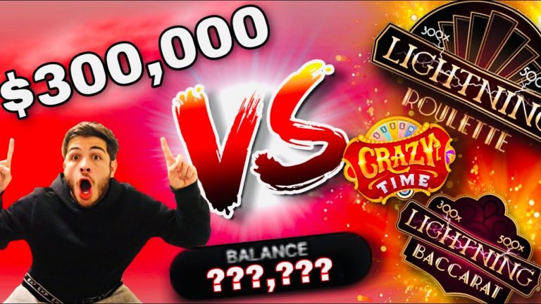 300k VS Roulette & Crazy Time!!!