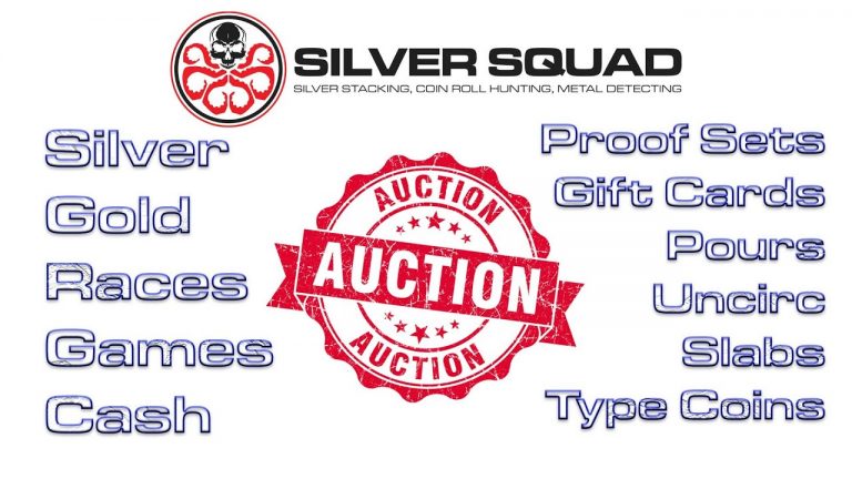 4/14 – Silver Squad Auction Night! Silver, Gold, Bullion, Pours, Constitutional, Type Coins +More!