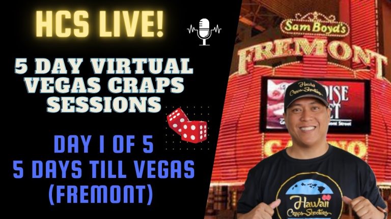 5 Day Virtual Vegas: Live Craps Session at the Fremont