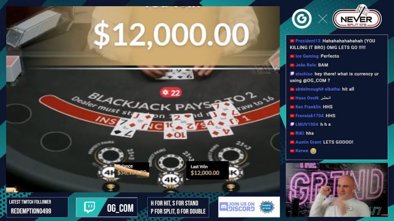 $50,000 Blackjack Live Stream – Watch till the End – Crazy Finish