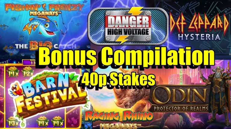 8 Game 40pBonus Compilation, New Pragmatic Barn Festival, Def Leppard, Danger HV & More + BIG WINS!!