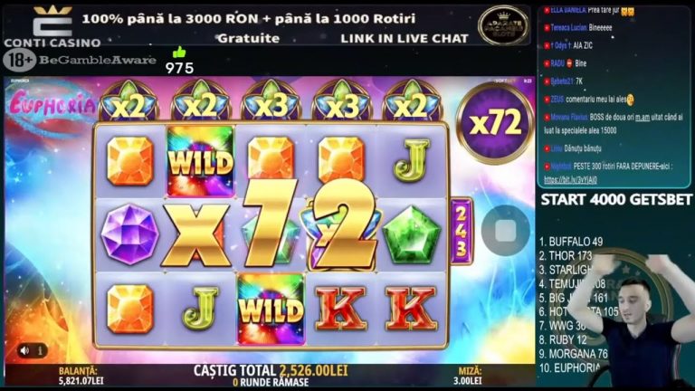 CEL MAI MARE WIN LA EUPHORIA DIN RO?? #Aparate #Pacanele #Slots #SD #bigwin #live